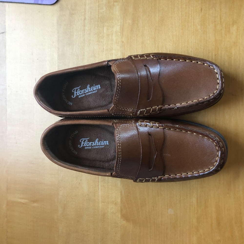 Boys brown loafers